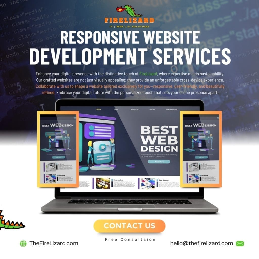 FireLizard IT Web AI Solutions TheFireLizard.com Services Web Developers, Web Designers, AI, IT